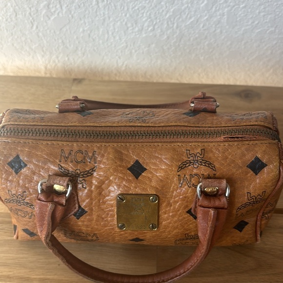 Authentic $580 Used MCM Logo Printed Mini Crossbody Bag - Picture 12 of 16